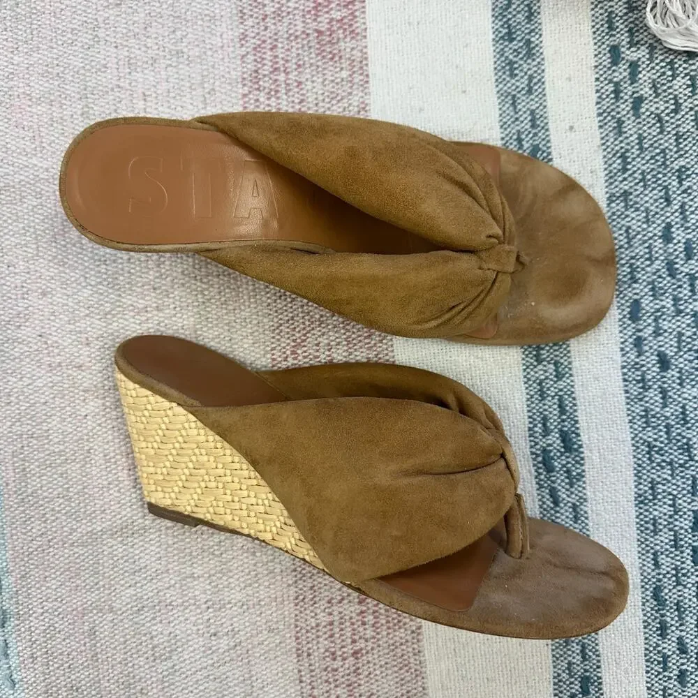 STAUD camel flaws suede
